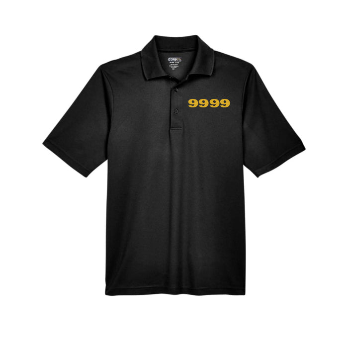 Polo 9999 classique noir unisexe