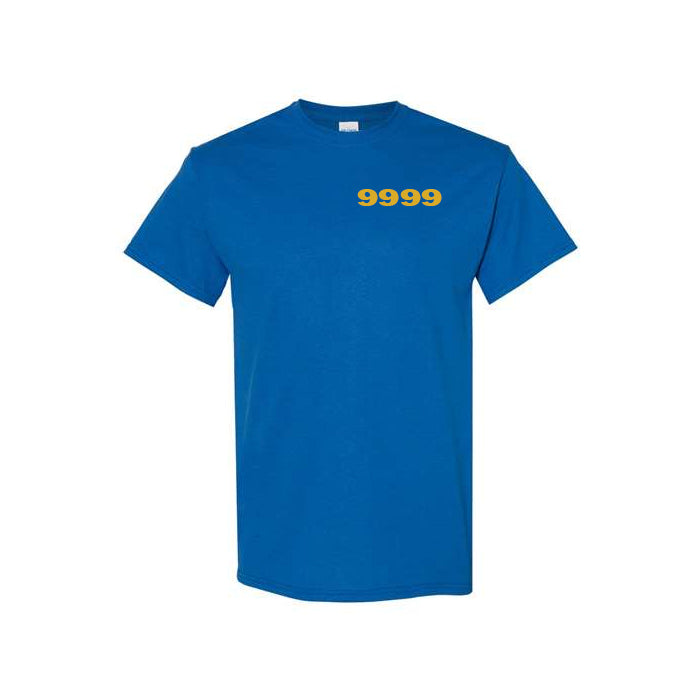 T-shirt 9999 classique bleu unisexe