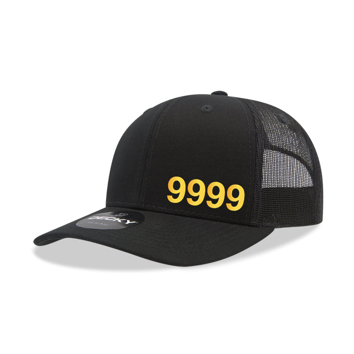 Casquette 9999 noir unisexe